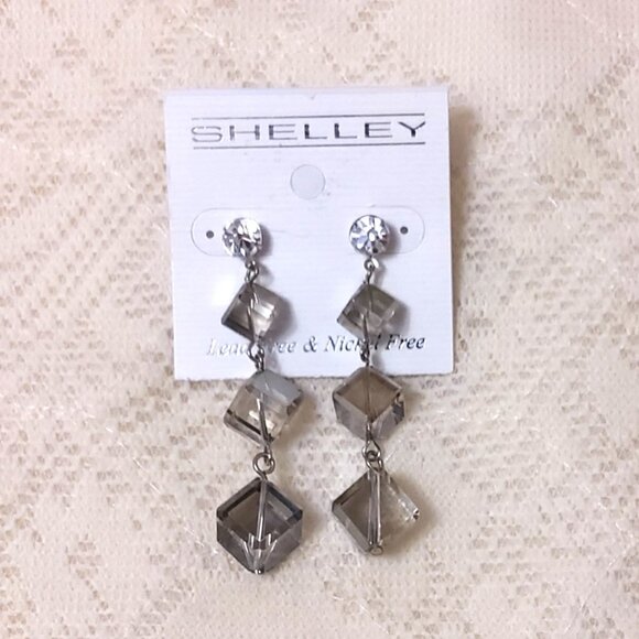 NEW Handcrafted Tan Light Gray Beads Drop Earrings Women Fashion Jewelry Gifts - Picture 4 of 4